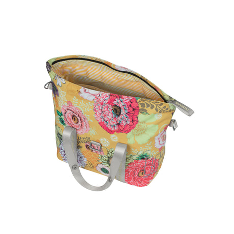 Basil Bloom Field Mik Fietshandbag - Geel, kompakt og holdbar - 8-11L