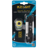 Ikzi lys forlygte round16 med hvid cob LED ring usb