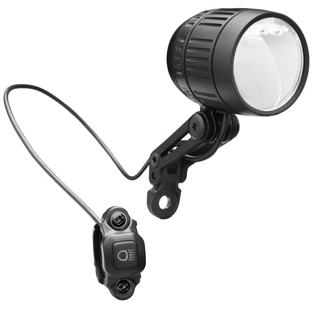 Forlygte Busch und Müller Lumotec IQ -XM High Beam til E -Cykel - 120 170 Lux - Sort