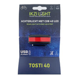 Buzaglo ikzilight baglygte sandwich 40 cob LED, USB genopladelig