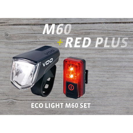 Belysningssæt VDO Eco Light M60 USB + Red Plus USB