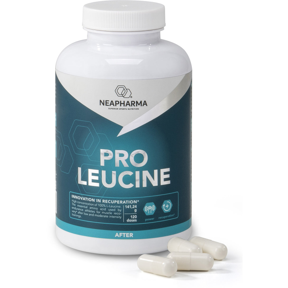 Neapharma kapsler Leucine Pro Leucine Pot (120st)