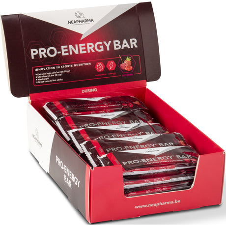 Neapharma energibar rød frugt display (30 stk)