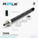 Radoxx gennemgående aksel til trailer m12x1,75 217-229mm