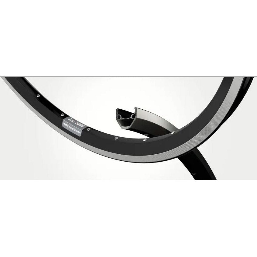 Ryde fælg zac 2000 28 622 36g 14g cnc alu sort