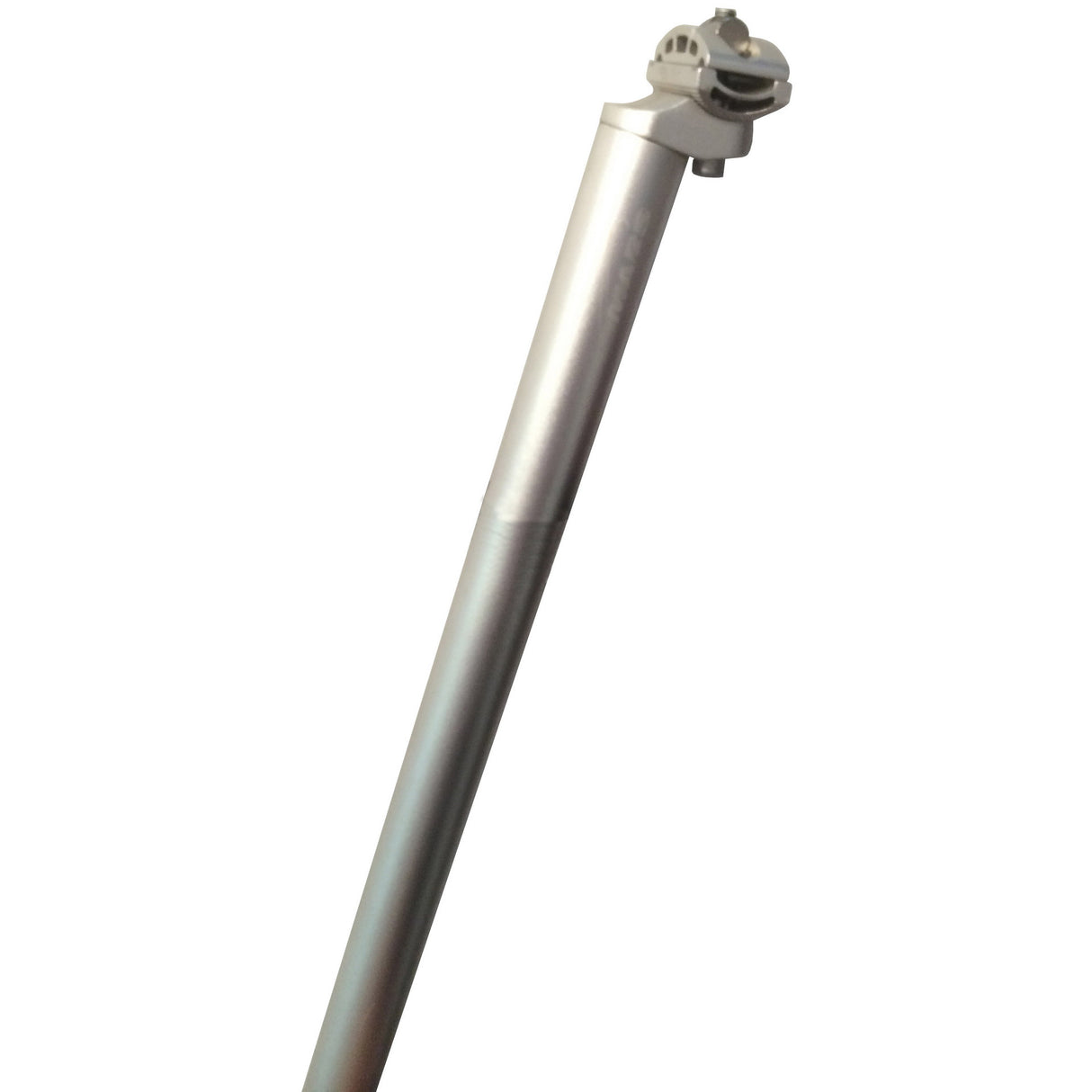 Sædepost fast 26,6 x 600 mm aluminiumsølv