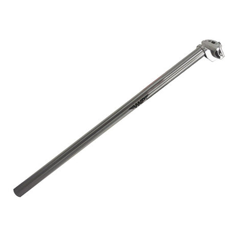 Sædepost fast 27,2 mm x 600 mm aluminiumsølv