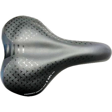 Monte grappa sadel asola 6200 gel plus elastomer skinne sort