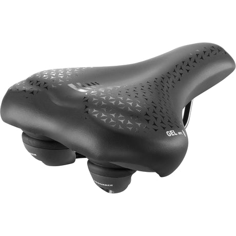 Monte grappa sadel asola 6200 gel plus elastomer skinne sort