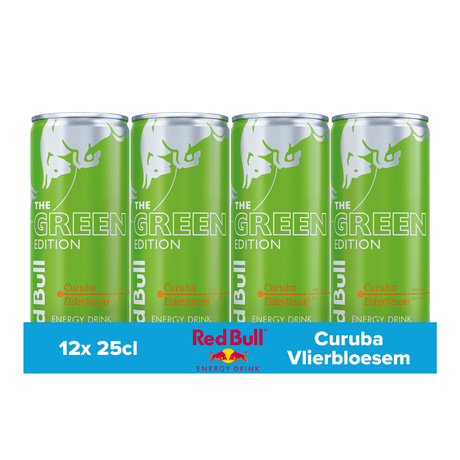 Red bull the green edition sukkerfri curuba hyldeblomst (12x 250ml)