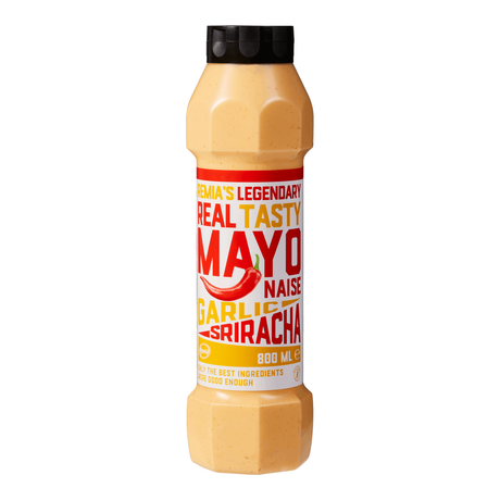 Remia legendariske ægte velsmagende mayonnaise hvidløg sriracha (800 ml)