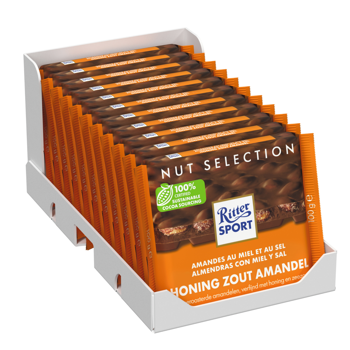 Ritter sport honning salt mandel (11x 100gr)