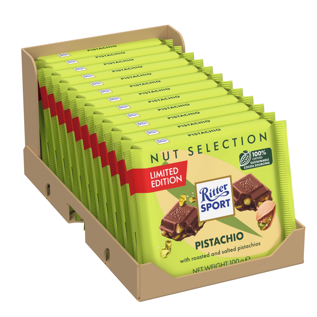 Ritter sport pistacie (12x 100gr)