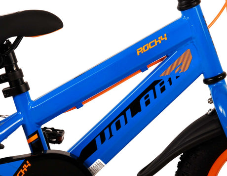 Volare rocky kinderfiets - jongens - 12 inch - blauw - twee handremmen