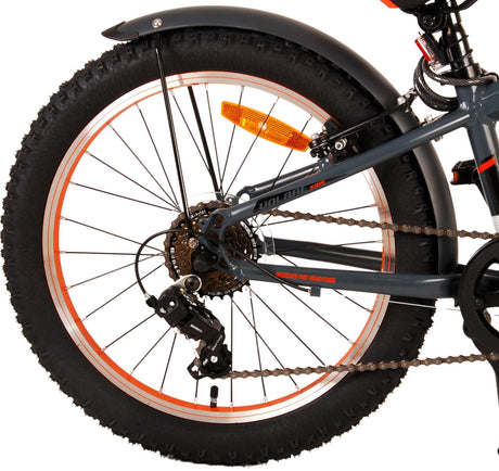 Volare Rocky Children's Bicycle - 20 tommer - Grå orange - 6 hastighed - Prime Collection