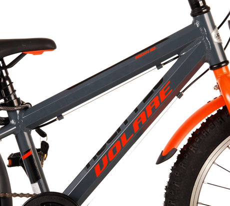 Volare Rocky Children's Bicycle - 20 tommer - Grå orange - 6 hastighed - Prime Collection