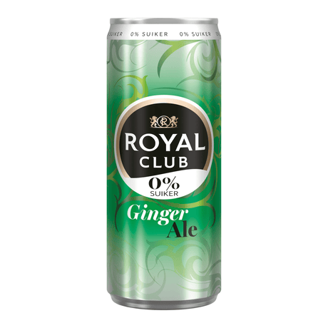 Royal club ginger ale 0% dåse (12x 25cl)