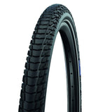 Schwalbe marathon plus tour - kablet - addix grøn - smartguard - 700x35c - sort + refleks