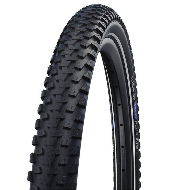 Schwalbe marathon plus mtb - kablet - addix - smartguard - 29x2,25 - sort + refleks