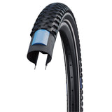 Schwalbe marathon plus mtb - kablet - addix - smartguard - 29x2,25 - sort + refleks