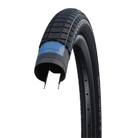 Schwalbe motion super moto-x - kablet - addix grøn - dd - raceguard - 27,5x2,80 - sort