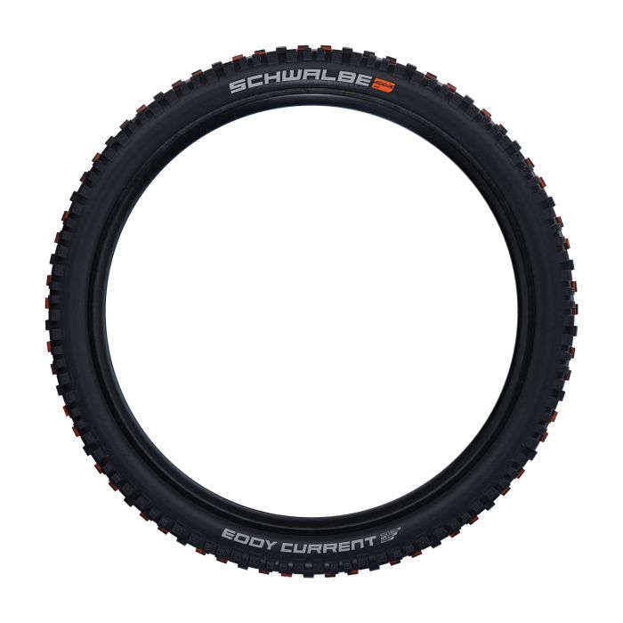 Schwalbe hvirvelstrøm foran - tle - addix soft - super trail - 29x2,40 - sort