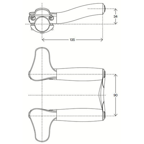 Deda Set -Up styret Carbon Blast