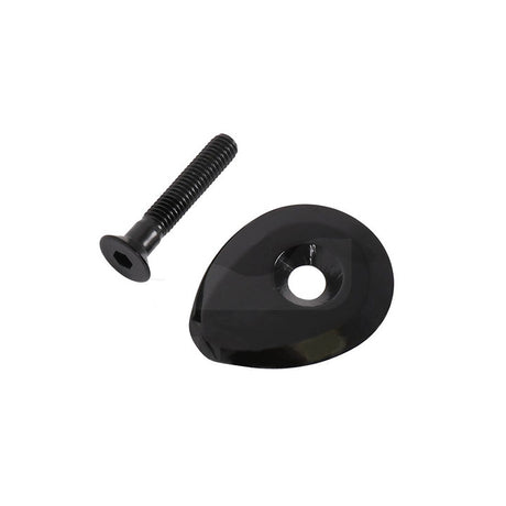 Deda Vinci topkappe sort med m6x35 aluminiumsbolt