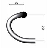 Deda styring bøjning nul-100 udendørs møde 46 cm sort