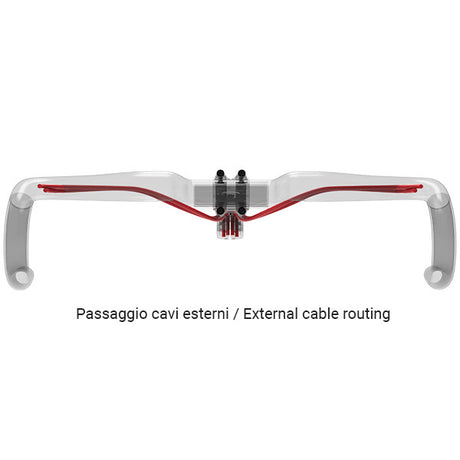 Deda styring bøjning gera grus 440 mm pob 31,7 mm kulstof