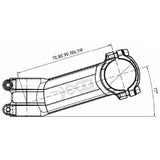 Deda a-head cam zero 110mm bob alu 73-17gr. 31,7 mm oem