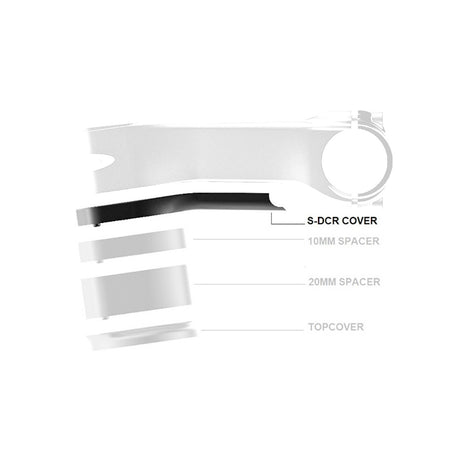 Deda cover superbox 120mm nylon sort