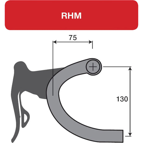 Deda stuurbocht zero2 dcr pob rhm-evo 46cmb b (42cm c c)