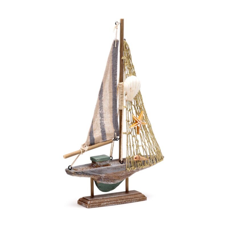 Beach souvenir - sejlbåd stribet stof