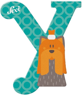 Sevi bogstavet y yorkshire terrier: 10 cm (83025)