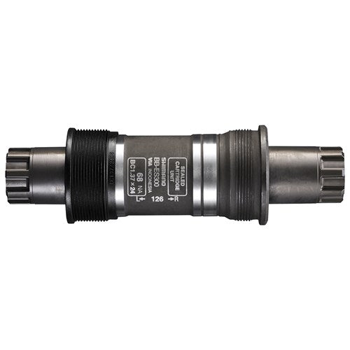 Ploadet Shimano Octalink BBES25 121mm sølv