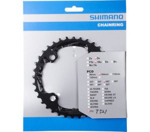 Shimano kædering FC-T521 kædering mellemlæg. fc-t521 36t al 4-arm 104mm