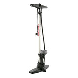 Cykelpumpe med manometer stål 61 cm hvid (020601)