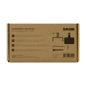 Rema tip top holland b.v. simson skivebremseklods e-cykel (25 stk)