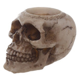 Skull fyrfadslys holder