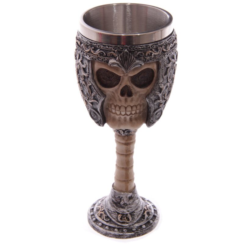 Warrior skull gotisk dekorativ kalk