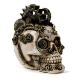 Steampunk-stil kranium med gear og fjer hjemmetilbehør