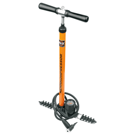 SKS Floor Pump Rennompressor Multivalve 16bar ZW Oranje