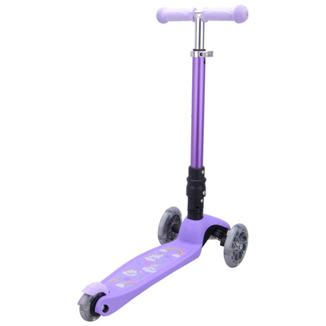 Boldcube teeny fold trehjulet scooter - enhjørning lilla