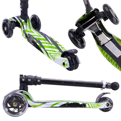 Boldcube stor trehjulet scooter - swift green