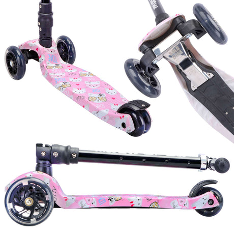 Boldcube stor trehjulet scooter - kattekærlighed