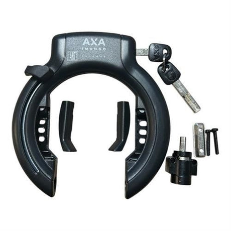 Axa rammelås imenso xl sort 92mm sikkerhedsindeks 12 art 2** + batterilås bosch pivot lang nøgle