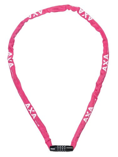 Axa kædelås stiv rcc kode 120x3,5 med polyesterbetræk - pink