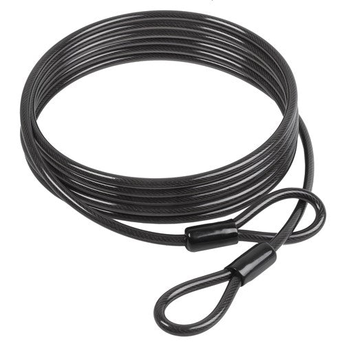 Ark kabel 5m x 10 mm med dobbelt loop sort