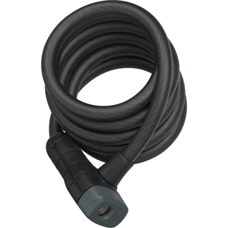Abus Spiral Cable Lock 6512K 180 12 BK SCMU - 180 cm - Sort
